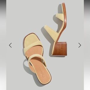 The Saige Double-Strap Sandal in Nubuck Leather